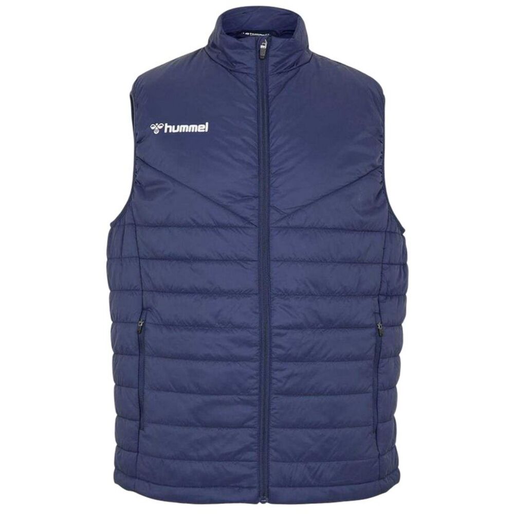 Hummel Mens Quilted Logo Vest / Navy